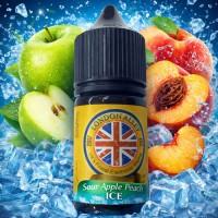 Sour Apple Peach ICE (UK) NIC SALTS Large 30ml by London Alley