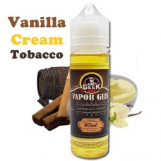 Vanilla Cream Tobacco Vape Juice - Eliquid - 60ml by Vapor Geek (USA)